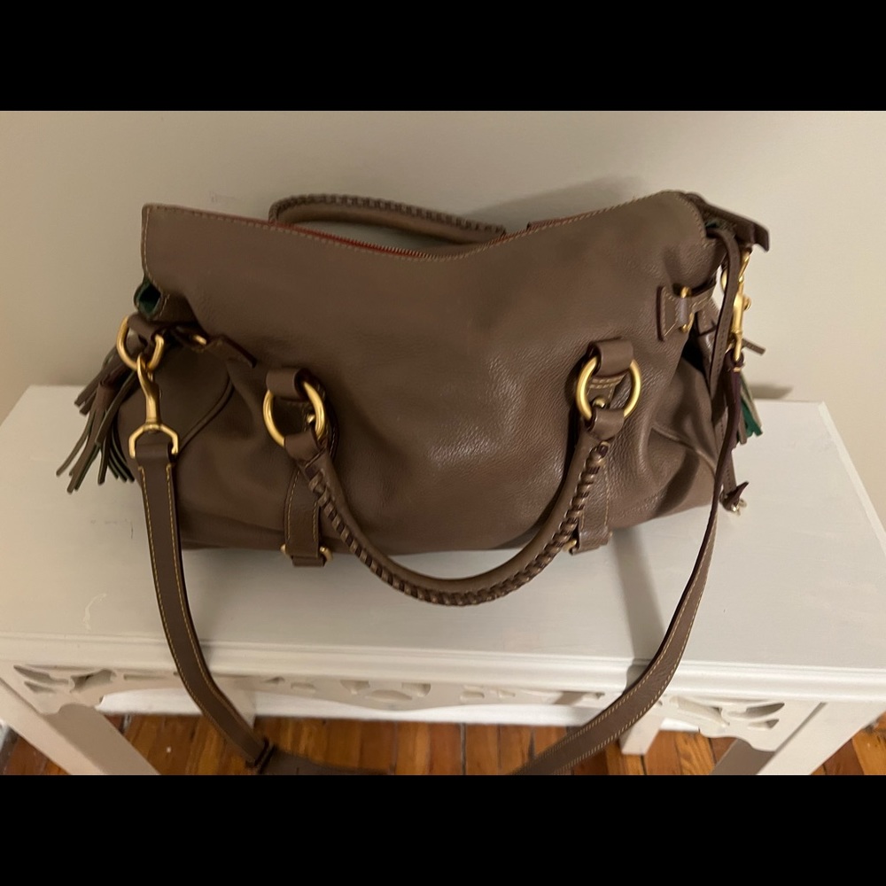 Dooney & Bourke Taupe Satchel